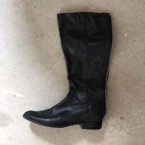 Calvin Klein tall leather boots